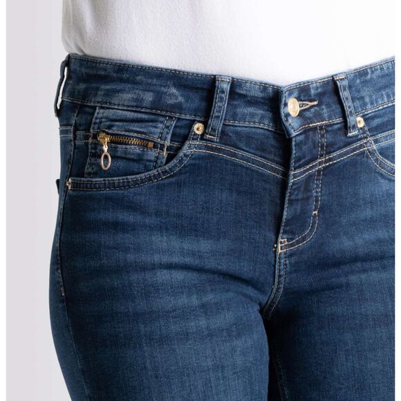 Mac Jeans Rich Slim 5904-90-0389L | D671 Dark Blue Net Wash - Size 28 - Picture 6 of 11